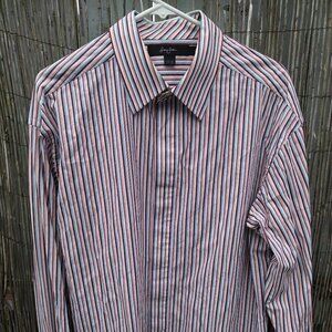 Sean John Striped Collar Shirt - XL - Multicolor